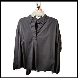 Women's Black Button-Up Shirt